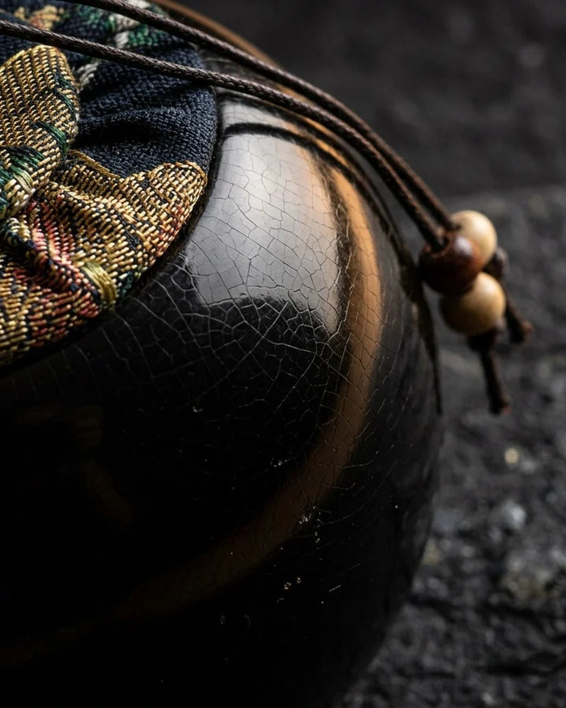 Netsume Takeshi Matcha Storage Jar detail photo