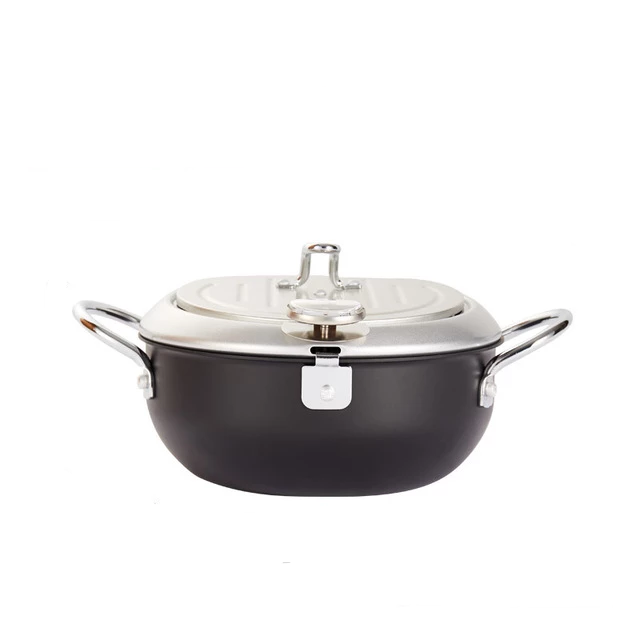 Tempura Frying Pot with Temperature Control Kurashiki ( 2 sizes and 2 colors) product photo