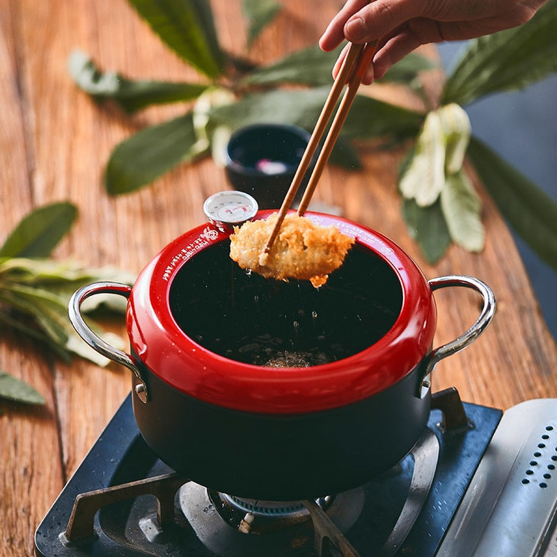 Tempura Frying Pot with Temperature Control Nishinomiya ( 2 colors) product image