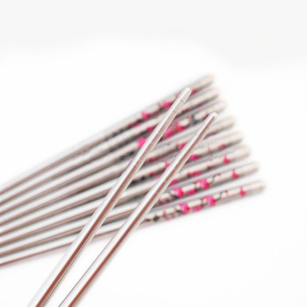 Okubo Set of 5 Pairs of Metal Chopsticks product image
