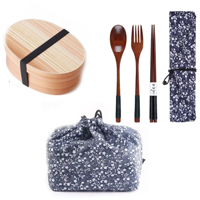 Bento and Cutlery Set Yayoi product photo
