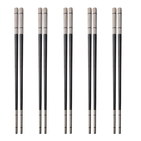 Kokoa Stainless Steel Chopsticks, Set of 6