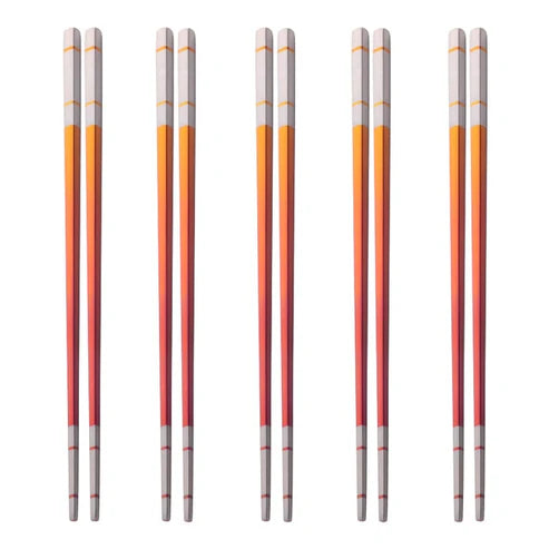 Kokoa Stainless Steel Chopsticks, Set of 6