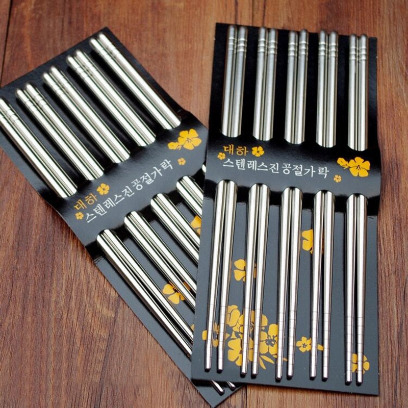 Stellata Set of 5 Pairs of Metal Chopsticks product image