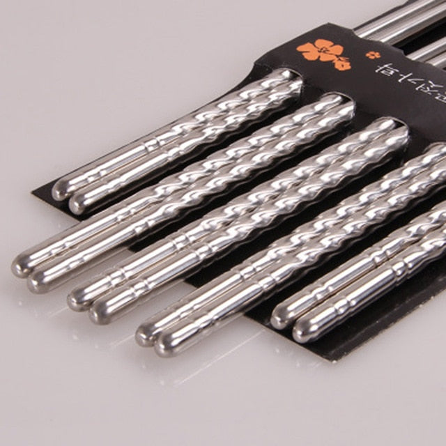 Stellata Set of 5 Pairs of Metal Chopsticks product image