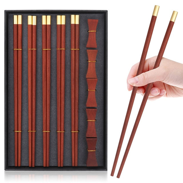 Jessoensis Wood Chopsticks Set With Gift Box product photo