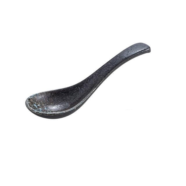Japanese Kinsei Ceramic Spoon – Soup, Ramen & Dessert Spoon