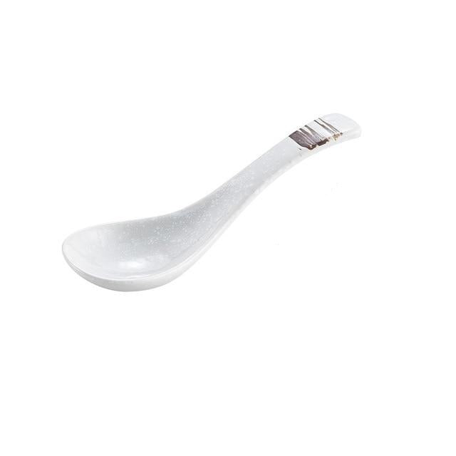 Japanese Kinsei Ceramic Spoon – Soup, Ramen & Dessert Spoon