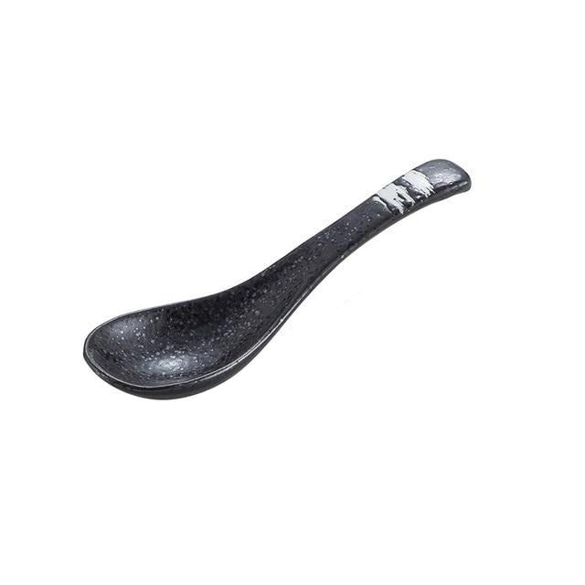 Japanese Kinsei Ceramic Spoon – Soup, Ramen & Dessert Spoon