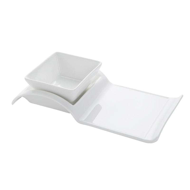 Tomuraushi Plate with Sauce Bowl product photo