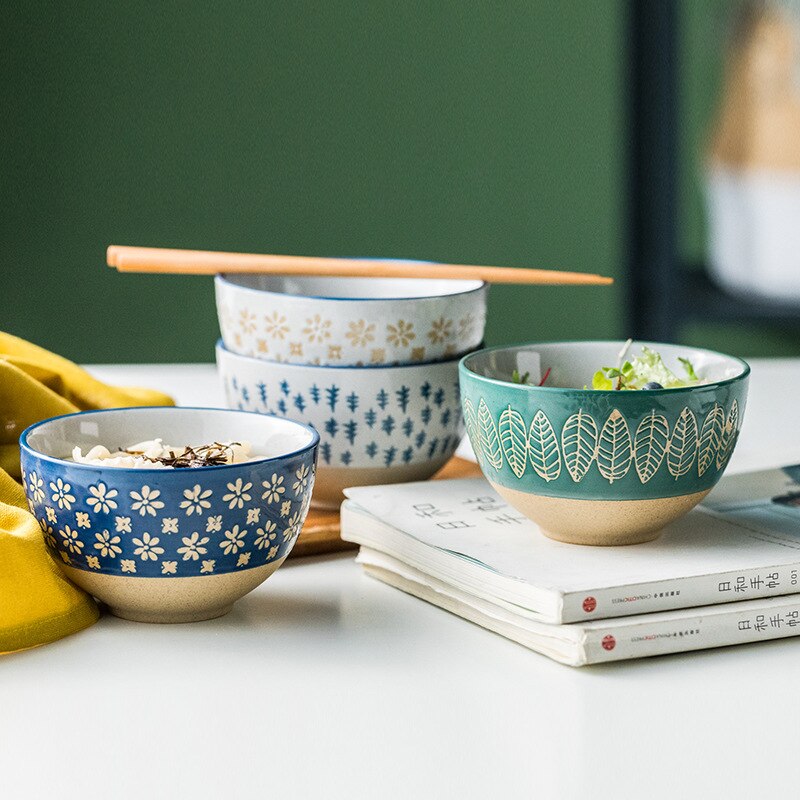 Japanese Miki Ceramic Donburi Bowl – 4 Models