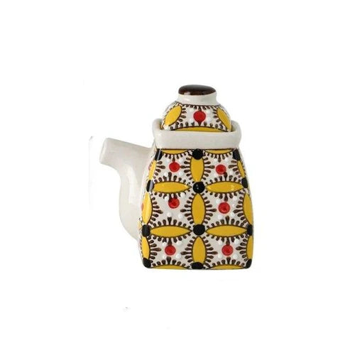Japanese Hiroko Ceramic Sauce Dispenser – Tabletop Bottle for Soy Sauce