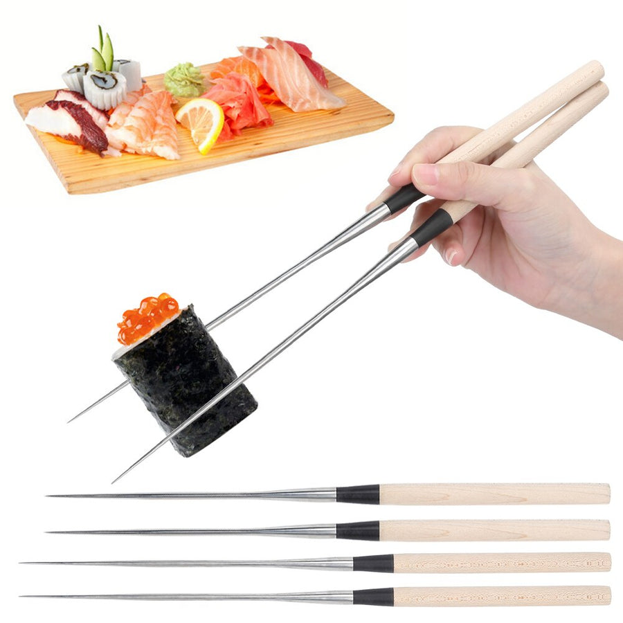 Isao Stainless Steel & Wood Chopsticks product image