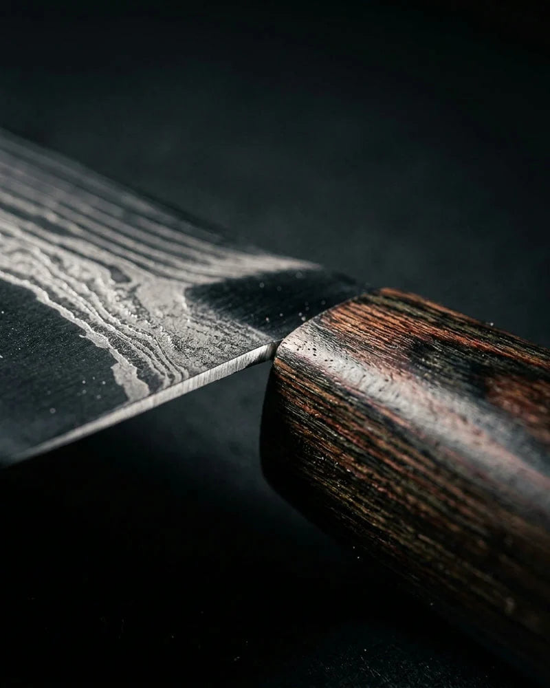 Damascus Print Series Nakiri Knife 18cm detail photo