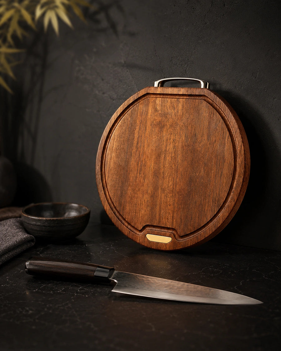 Round Blackwood Cutting Board – Medium & Large - Medium product photo 1