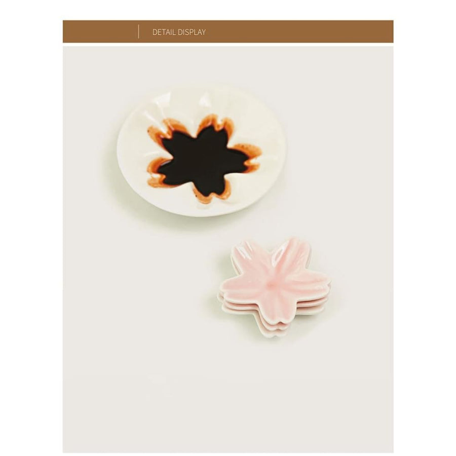 Sauce Plate and Chopstick Holder Set Sakura ( 2 colors) product image