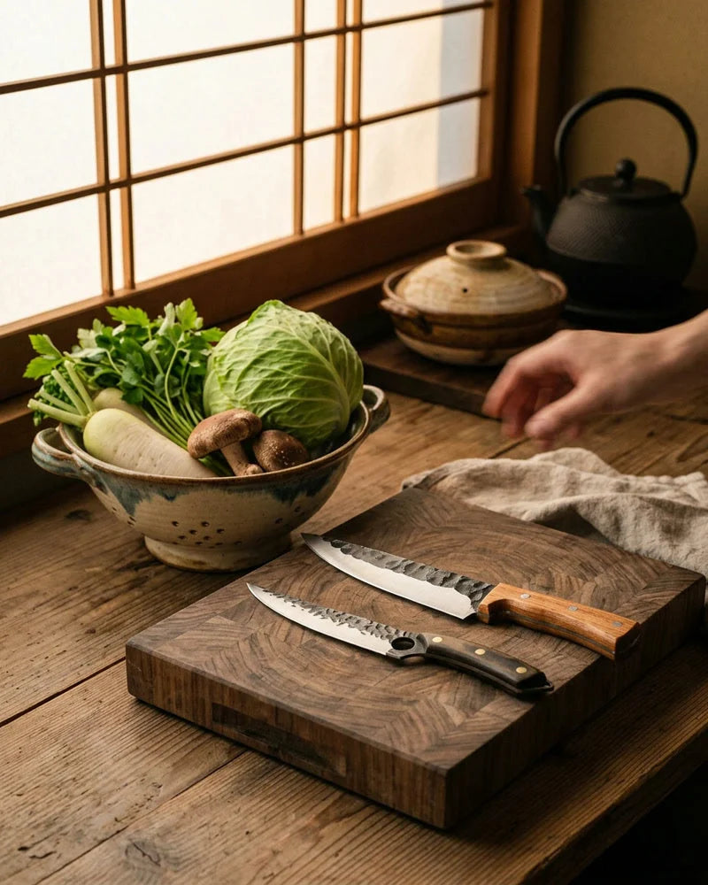Knife Set "Amakusa" – Wood & Willow Nails lifestyle photo