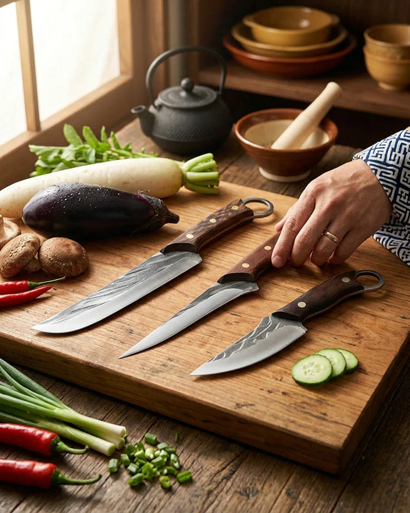 Knife Set "Kochi" – Classic Wood lifestyle photo