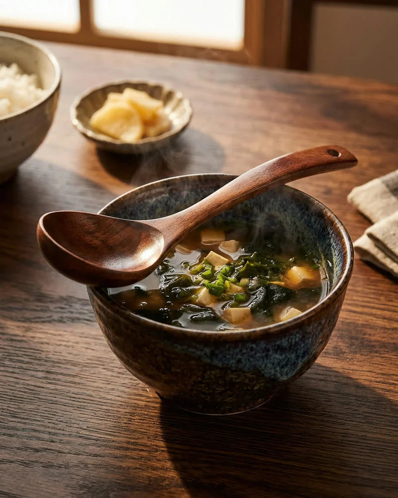 Tomoyuki Wooden Soup Ladles – Set of 2 lifestyle photo