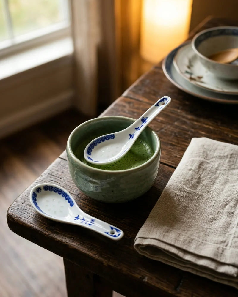 Chiba Ceramic Spoons – Set of 5 lifestyle photo