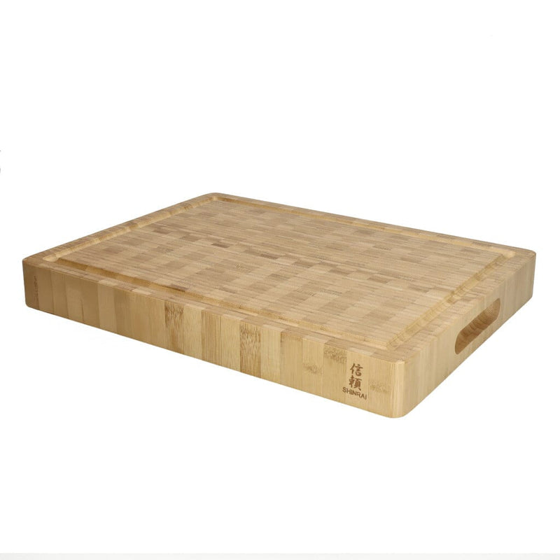 Bamboo End Grain Cutting Board Bundle | Large + Compact Board + Oil Set