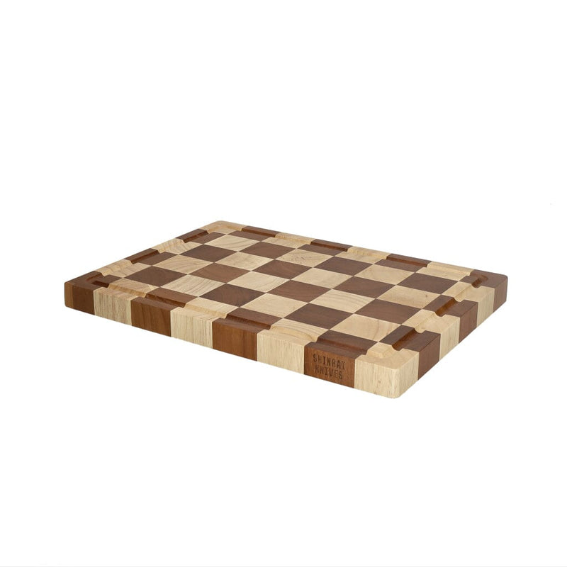 Checkerboard Acacia Cutting Board Bundle | Large + Compact Board + Oil Set product photo 6