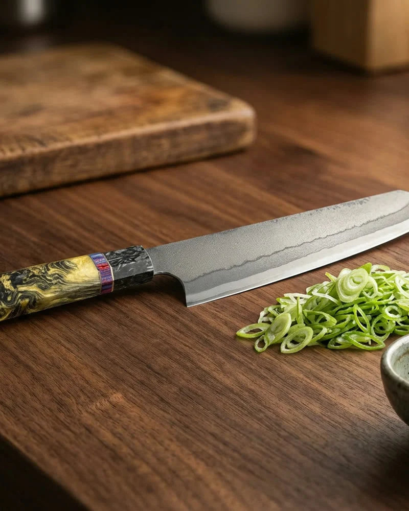 Special Edition - 7-Layer Damascus Series - Kiritsuke Knife lifestyle photo