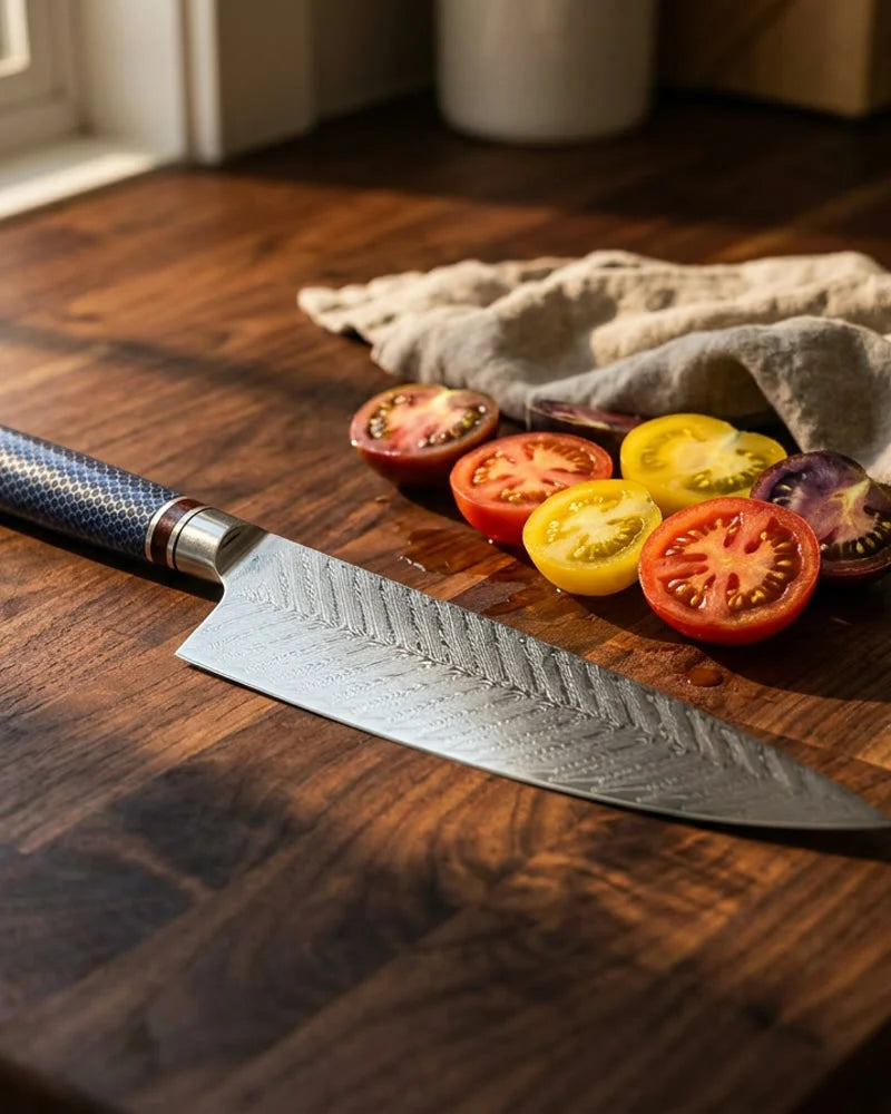 Special Edition - Dragonfire Micarta Jewels - Chef Knife 20 cm lifestyle photo
