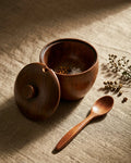 Aki Harbor Spice Pot with Spoon – Wood