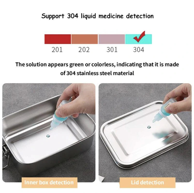 Stainless Steel Bento Lunch Box with Adjustable Divider style option
