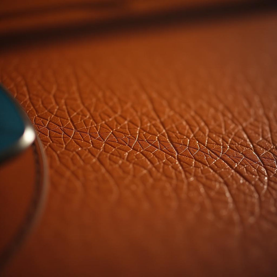 Suzume Leather Table Mat detail photo