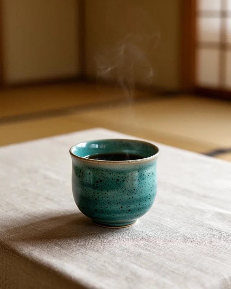 Takamatsu Ceramic Coffee Cup lifestyle photo