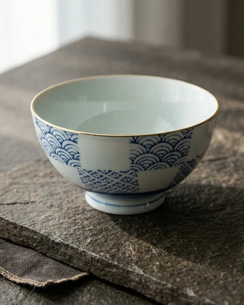 Taketomi Handmade Porcelain Rice Bowl product photo