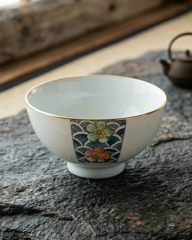 Handmade Porcelain Rice Bowl Tottori product photo