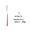 6Pcs Dessert Fork