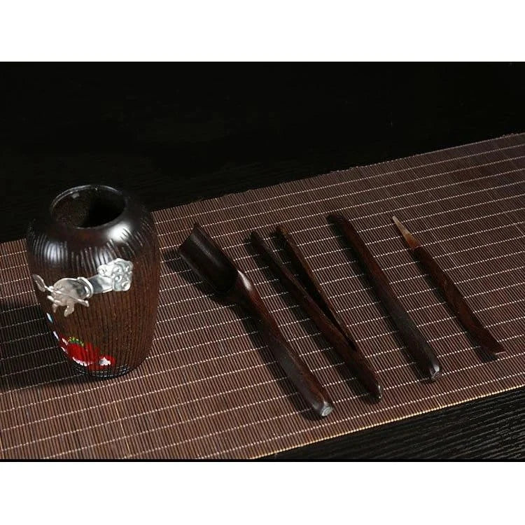 Wakkanai Ebony Wood Tea Set product image