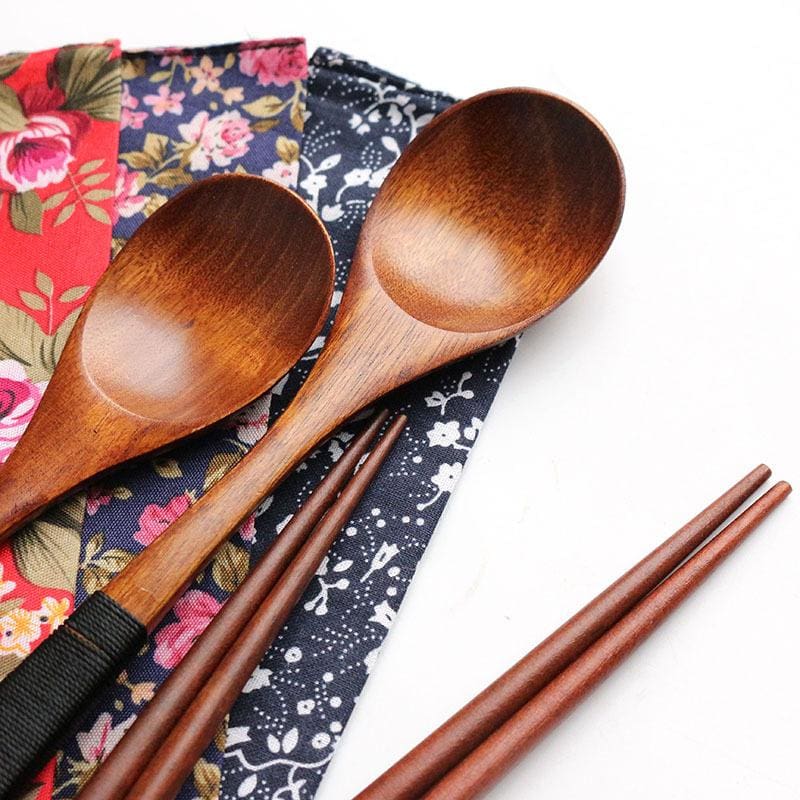 Wooden Chopsticks and Spoon Kita ( 2 colors) product image